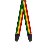 BD Nylon Guitar Strap - Rasta Reggae Lion Head Design