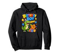 Bday 30 Years Old Boys Rawr T-Rex Dino 30th Birthday Boy Pullover Hoodie