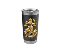 Bday Boy Age Three Official Construction Boss 3 Years Old Stainless Steel Insulated Tumbler