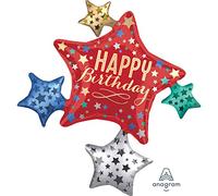 Bday Satin Star Cluster - SuperShape