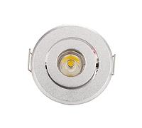 BDAYEK Ceiling spotlights 10pcs 1W 3W Indoor Mini Cabinet Ceiling LED Spot Light Lamp Downlights Round Led Panel - Cut Hole Size 40 To 45mm(1w,Pure White 6000k)