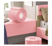 BDAYEK Foam protection edges Soft Extra-Wide Edge And Corner Guard Protectors Self Adhesive Collision Foam Strips Child Bumper Furniture Guards Ladder Pads(Grey,2m/6.5ft)(Pink,5m/16.4ft)
