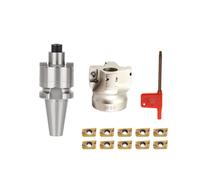 BDAYEK Lathe turning tool set Milling Cutter Bar MTB3-FMB22-M12 + 400R-50-22-4T Cutter Disc + 10pcs APMT1604 Cutter for Lathe Machine(BT30-FMB22+50-22-4T+10)