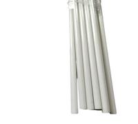 BDAYEK Plastic rod 10pcs 500mm Length Round Glass Fiber Rod, 0.8-6mm Dia Solid Elastic, Plastic Fiberglass For Tents Kites(White,1.0mm)