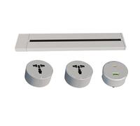 BDAYEK Power strips Flexible Socket Configuration - Modular Design, Keep The Space Tidy, Safe and Reliable, Suitable for Various Scenarios(White,40CM)