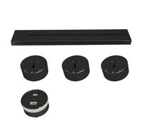 BDAYEK Power strips Flexible Socket Configuration - Modular Design, Keep The Space Tidy, Safe and Reliable, Suitable for Various Scenarios(Black,50CM)