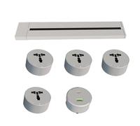 BDAYEK Power strips Flexible Socket Configuration - Modular Design, Keep The Space Tidy, Safe and Reliable, Suitable for Various Scenarios(White,75CM)