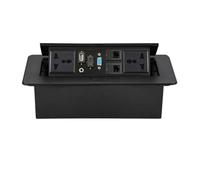 BDAYEK Power strips Multimedia Pop-Up Desktop Socket Hidden Embedded, Hdmi Pop-Up/Embedded Office, Computer(Black)