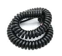 BDAYEK Spring Spiral Cable Trunking Solid Stretch 1.2 Meter 0.2mm .3mm .5mm Spring Spiral Wire Extend Power Cord Core to 12 Tensile Cable(8 core,14 AWG 2.0mm)