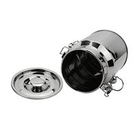 BDAYEK Stainless steel milk can Milk Can with Silicone Seal - 201 Stainless Steel Wine Pail Oil Bottle Tea Canister Water Tote Jug Liquid Transportation Container(18L)