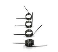 BDAYEK Torsion spring Wire Diameter 0.6mm 60 90 120 180 Degrees Angle V-Shaped Spiral Spring 65Mn Steel torsional 10PCS(4mm,3.6mm (120 degrees))