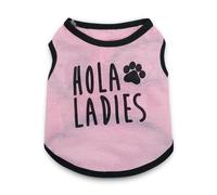 BDBDFYF Dog Coats Pet Clothes Cat Vest-pink Black Border-s