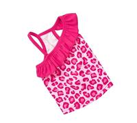 BDBDFYF Dog Coats Pet Summer New Clothes Leopard Print Thin Clothes-rose Red-l