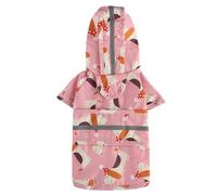 BDBDFYF Dog raincoats waterproof Raincoat Animal Shape Universal Pet Raincoat-yy45 Red Hat Dog-m