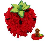 BDBFPAN Sniffing Rug Dog, 35 x 30 cm, Interactive Sniffing Rug for Slow Feeding, Strawberry Design, cm, Ideal for Dogs with Fast Eating Behavior