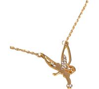 BDDCYWY Accessories Fairy Necklace For Women, 925 Sterling Silver Fairy Pendant Necklace Moon Necklaces, Tinkerbell Necklace, Fairy Jewelry, Tinkerbell Jewelry