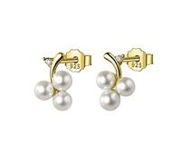 BDDCYWY Fruit Grape Synthesis Pearl Stud Earrings For Women Wedding Fine Jewelry