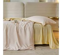 BDDCYWY Full Size 4 Piece Set，Lycel Fiber Bedding Set，Comfy Breathable & Cooling Bed Sheets Set - Hotel Luxury Bedding for Women, Men, Kids & Teens O-1.8M