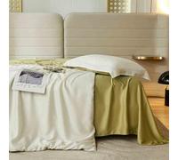 BDDCYWY Full Size Bed Sheets - 4 Pieces Soft Full Sheet Set - Breathable & Cooling - Hotel Luxury - Easy Care 60 Sticks Double Sided Tencel Bedding C-1.5M