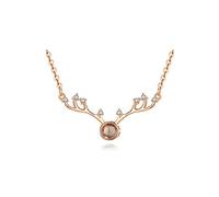BDDCYWY jewelry/necklaces necklace all the way with you clavicle pendant necklaces exquisite antlers necklaces for women women's pendants