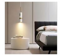 BDDCYWY Lamp Creative Led Pendant Light Single Head 5w Black Rotatable Angle Hanging Lamp Ceiling Downlights for Bedroom Counter (Bianco Tri Color)