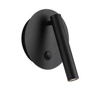 BDDCYWY lamp LED Sconce Lamp for Bedside, Modern 3W Mounted Reading Light Angle Adjustable Indoor Spotlights, Bedroom Office Wall Lighting Fixture, Black