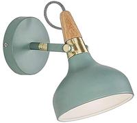 BDDCYWY Light Modern Wall Sconce, Post Lights Outdoor,Minimalist Wall lamp Wrought Iron Funnel Shade Wall Light Wood Decoration Interior Wall Sconce Adjustable Reading Lighting e27 for Bedroom Living