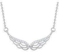 BDDCYWY necklace Silver Necklace,Simple For WomeSterling Angel Wing ZircoPendant Dainty Trendy Choker Delicate ChaiGift Jewelry Her Girls Couples