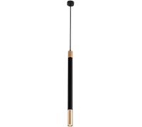 BDDCYWY Nordic LED Pendant Light - Black Aluminum Long Tube Chaner, Single Head Ceiling Spotlight, Cylindl Pendant Lamp for Bedroom(4 * 65cm,Neutral Light) (4 * 65cm Warm Light)