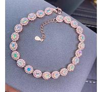 BDDCYWY Opal The Best GiftFor your girl Friend Opal Bracelet 925 silver Fine jewelry Natural And Real Opal Bracelet