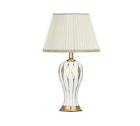 BDDCYWY Post-Modern Living Room Home Decor Table Lights Hotel Bedroom Bedside Table Lamps Model Room Study Simple Ceramic Led Desk Lamps (Color : B) (B)