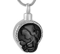 BDDCYWY Tree of Life Ashes Necklace Mother and Baby Will Always Love The Ashes Memorial Souvenir Urns Stainless Steel Cremation Jewelry
