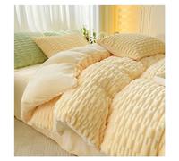 BDDCYWY Winter king size bedding set home textile thickened warm plush quilt cover sheet pillowcase 4-piece bed sheet quilt cover,bedding ui