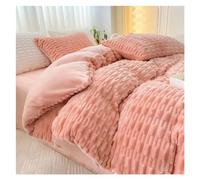 BDDCYWY Winter king size bedding set home textile thickened warm plush quilt cover sheet pillowcase 4-piece bed sheet quilt cover,bedding ui