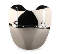 BDDXWSM 19" Motorcycle Windshield Windproof Windscreen For Harley Dyna Blackline Breakout Bad Boy FXSTSB Cross Bones Freewheeler Windshield Visor Deflectors(Silver)