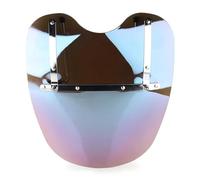 BDDXWSM 19" Motorcycle Windshield Windproof Windscreen For Harley Dyna Blackline Breakout Bad Boy FXSTSB Cross Bones Freewheeler Windshield Visor Deflectors(Iridium)