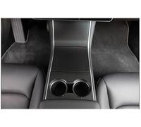 BDDXWSM Car Centre Console Trim For Tesla For Model 3 2018-2020 Plastics Moulded Cover Adhesive Trims Interior Sticker Centre Console Trim(Matte Black)