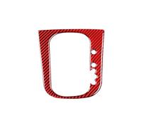 BDDXWSM Car Interior Sticker for VW for Scirocco R 2009-2016 Cover Stickers Gear Panel Decorative Frame Trim Accessories Decoration Decal(RED,RHD)