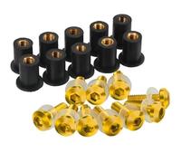 BDDXWSM Fairing Bolt Motorcycle Windscreen Bolts Screws Nut For Ducati 748 916 996 998 749 999 848 1098 1198 Panigale 899 959 1199 1299 Nuts & Bolts(Gold)