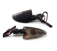 BDDXWSM Motorbike Turning Indicators Flashing Lamp Lights For Aprilia SXV 550 SL 750 Shiver SMV 1200 Dorsoduro Turn Signal Light Side Auxiliary Lights(Front-Smoke)