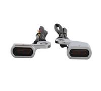 BDDXWSM Motorcycle Front Turn Signal Light Indicator Lamp For Harley Softail 2000-2014 Dyna 1999-2017 Sportster 1993-2003 Side Auxiliary Lights(Smoke,X-2)