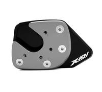 BDDXWSM Motorcycle Kickstand Foot For X-ADV 750 2017 2018 Side Stand Base Enlarger Support Plate Pad Extension Footpad Lifter HandleBar(Titanium)