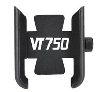 BDDXWSM Motorcycle Navigation Holder For VT 750 AERO/SPIRIT/CDCD2ACE/S/RS/PHANTOM/SHADOW/CACE Handlebar Mobile Phone Bracket GPS Holder(Black 1,H)