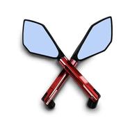 BDDXWSM Motorcycle Side Rear View Mirror For Suzuki B-King GSF1250 GSF 600 Gladius SFV650 SV650 SV1000 GSR600 Reflector Mirror Rear View Side Mirrors(RED)