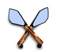 BDDXWSM Motorcycle Side Rear View Mirror For Suzuki B-King GSF1250 GSF 600 Gladius SFV650 SV650 SV1000 GSR600 Reflector Mirror Rear View Side Mirrors(Orange)