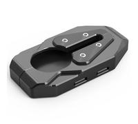 BDDXWSM Motorcycle Side Stand P Adaccessories For BMW R1250GS R1200GS CNC Aluminum Kickstand Foot Enlarge Extension Pad Plate support kickstand pad(Black)