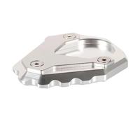 BDDXWSM Motorcycle Side Stand Pad For BMW F750GS F850GS 2018 2019 Accessories CNC Kickstand Foot Extension Support Plate Enlarge support kickstand pad(Silver)