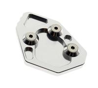 BDDXWSM Motorcycle Side Stand Pad For BMW K1200S K1200R K1300S K1300R K1200 1300RS CNC Kickstand Foot Extension Support Plate support kickstand pad(Silver)