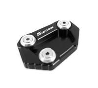BDDXWSM Motorcycle side stand pad For BMW S1000R 2014-2020 2018 2017 2016 Kickstand Enlarge Extension Support Pad support kickstand pad(Black)
