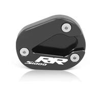 BDDXWSM Motorcycle side stand pad For BMW S1000RR s1000rr 2019-2020 2021Kickstand Foot Side Stand Enlarge Extension Plate support kickstand pad(BLACK 1)